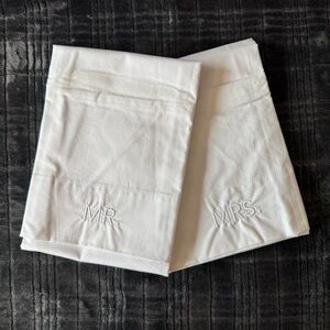 Tuft & Needle Mr. & Mrs. White Standard Pillowcase Set